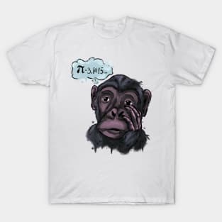 Number Pi and monkey T-Shirt